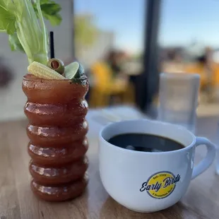 Bloody Mary &amp; Decaf coffee
