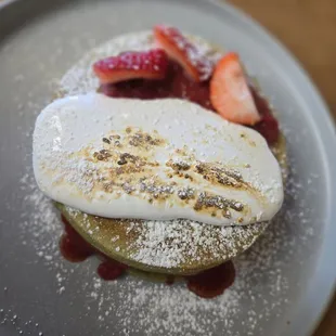 Grinch pancakes