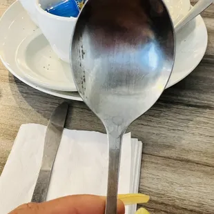 I don&apos;t what this stain is on my spoon but I&apos;m so glad I did not have any use for it.