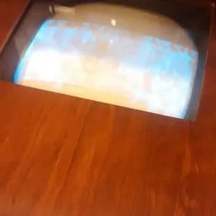 A little bit of a picture on an early console.