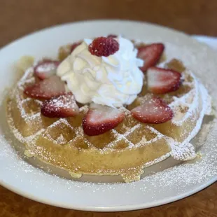 Strawberry waffle