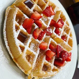 food, waffles