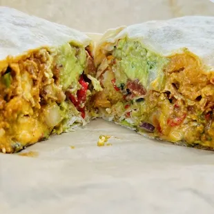 Spiced Soyrizo Burrito