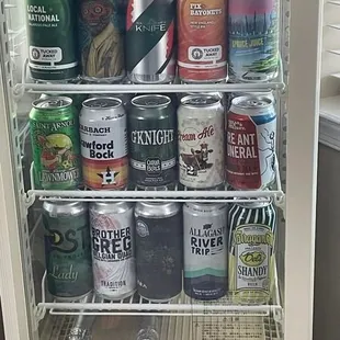 Home beer fridge reloaded, courtesy of Earlybird&apos;s!