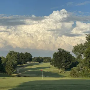 Hole number 18 on the south. Course is in great shape.