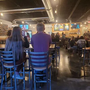 people sitting at a bar