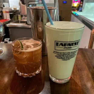 heartbreaker + pandan frappe