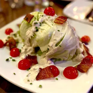 Wedge Salad with Tomato &amp; Bacon