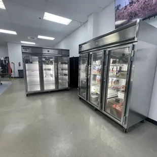 the inside of a commercial refrigerator