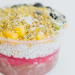 a close up of a bowl of food