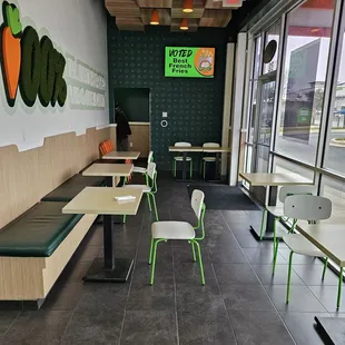 the interior of a restaurant