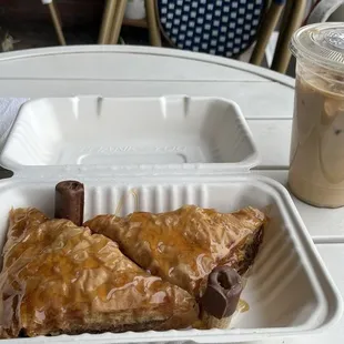 Baklava Iced latte