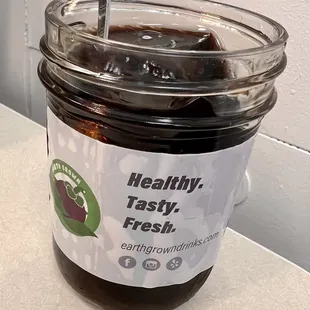 Homemade grass jelly