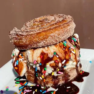 Churro Ice Cream Sandwich