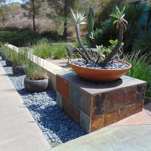 Mexican Beach Pebbles and California Gold Flagstone