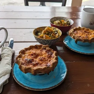 Breakfast, hash, quiche, mocha