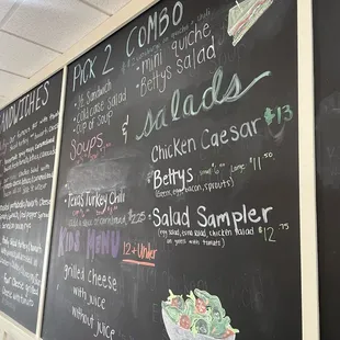 pick two and salad menu