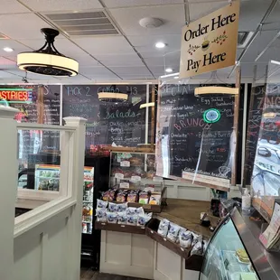 the inside of a restaurant