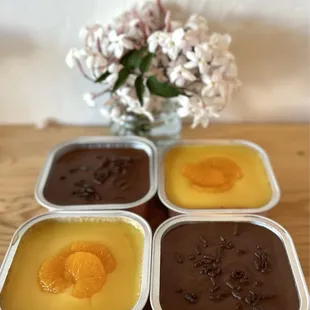 Orange cake and Chocolate cake