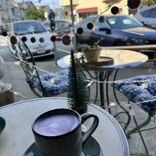 Purple yam latte