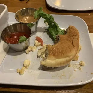 Feta Cheese on the EWF burger. Brilliant!