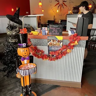 a halloween themed bar