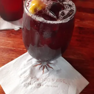 Red sangria, $8.50