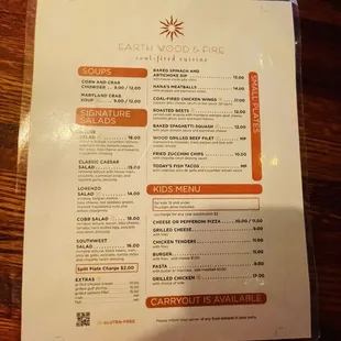 Very nice menu!