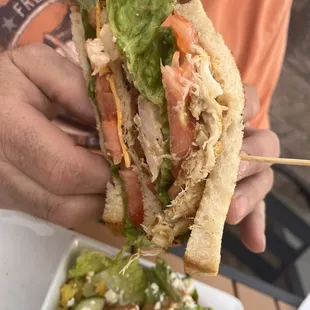 Tonight's special was a crab cake club