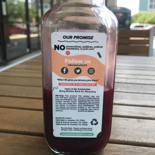 Cold pressed juice