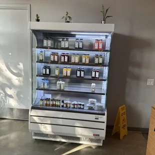 a refrigerated display case