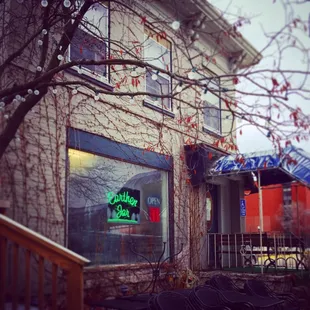 A warm and delicious smelling place on a cold day. Try the sweet rose tulsi tea.