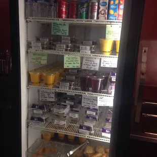 Other refrigerator treats: samosas, lassis &amp; drinks