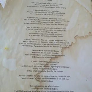 Great reading at out table. Food for the soul.