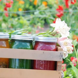 Earthly Juices are always Organic and made from farmer's market ingredients that are at there best.