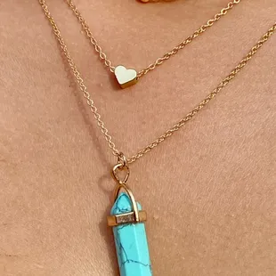 We offer lots of different necklaces and pendants to meet your needs and style! Call for more information! (405)900-5316