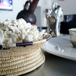 popcorn with coffee service!