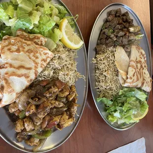 Beef stew and chicken stew