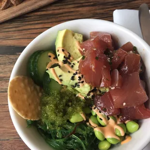 Tuna poké bowl.