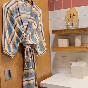 A robe for your convenience.