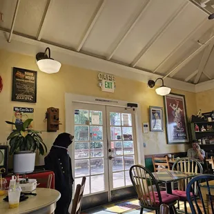 the interior of the cafe