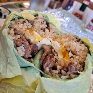 Beef tapa burrito!!