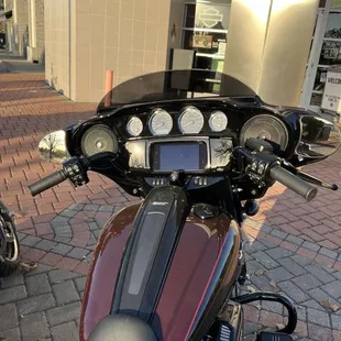 Bike in person