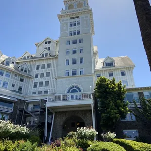 the front of the hotel