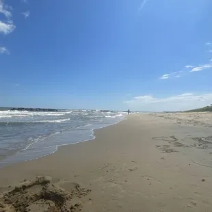 low traffic area beach