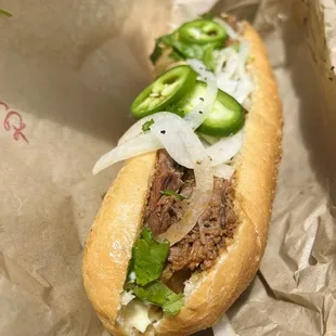 B Kho Beef Stew Baguette