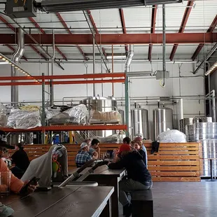 Brewery operation right up front!