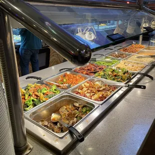 One of the stir fry sections