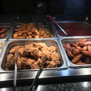 interior, chicken wings and fried chicken