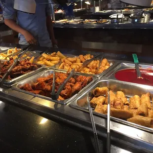 chicken wings and fried chicken, interior
